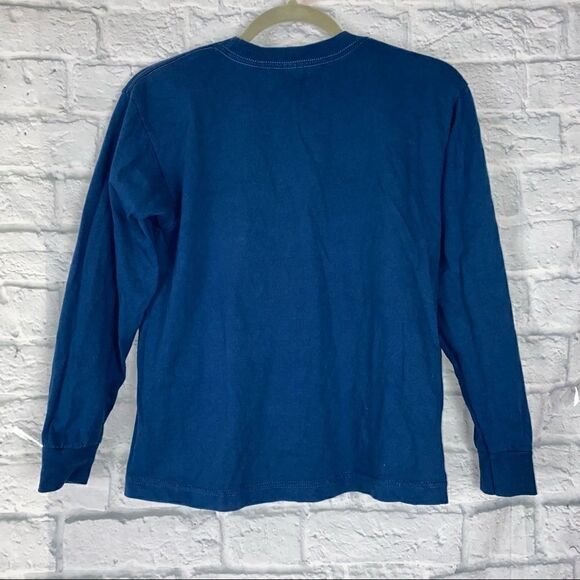Urban pipeline essential longsleeve graphic print sports tee blue sz medium boy - Picture 4 of 4